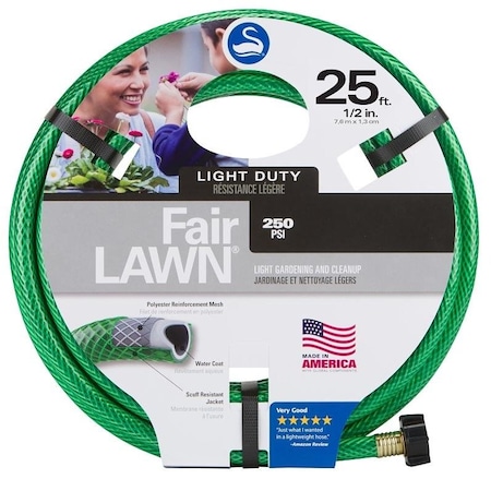 SNFA12025 Garden Hose, 25 Ft L, Plastic, Green